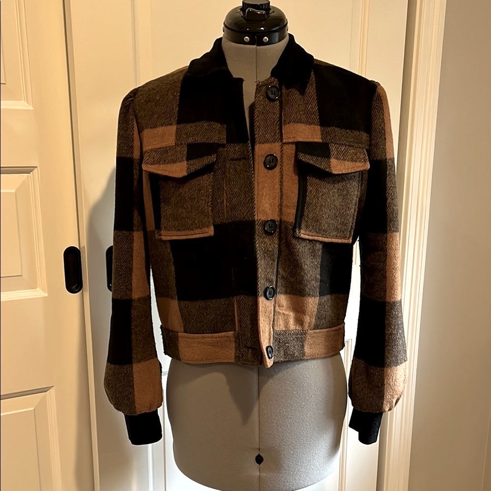 n:Philanthropy Plaid Wool Jacket